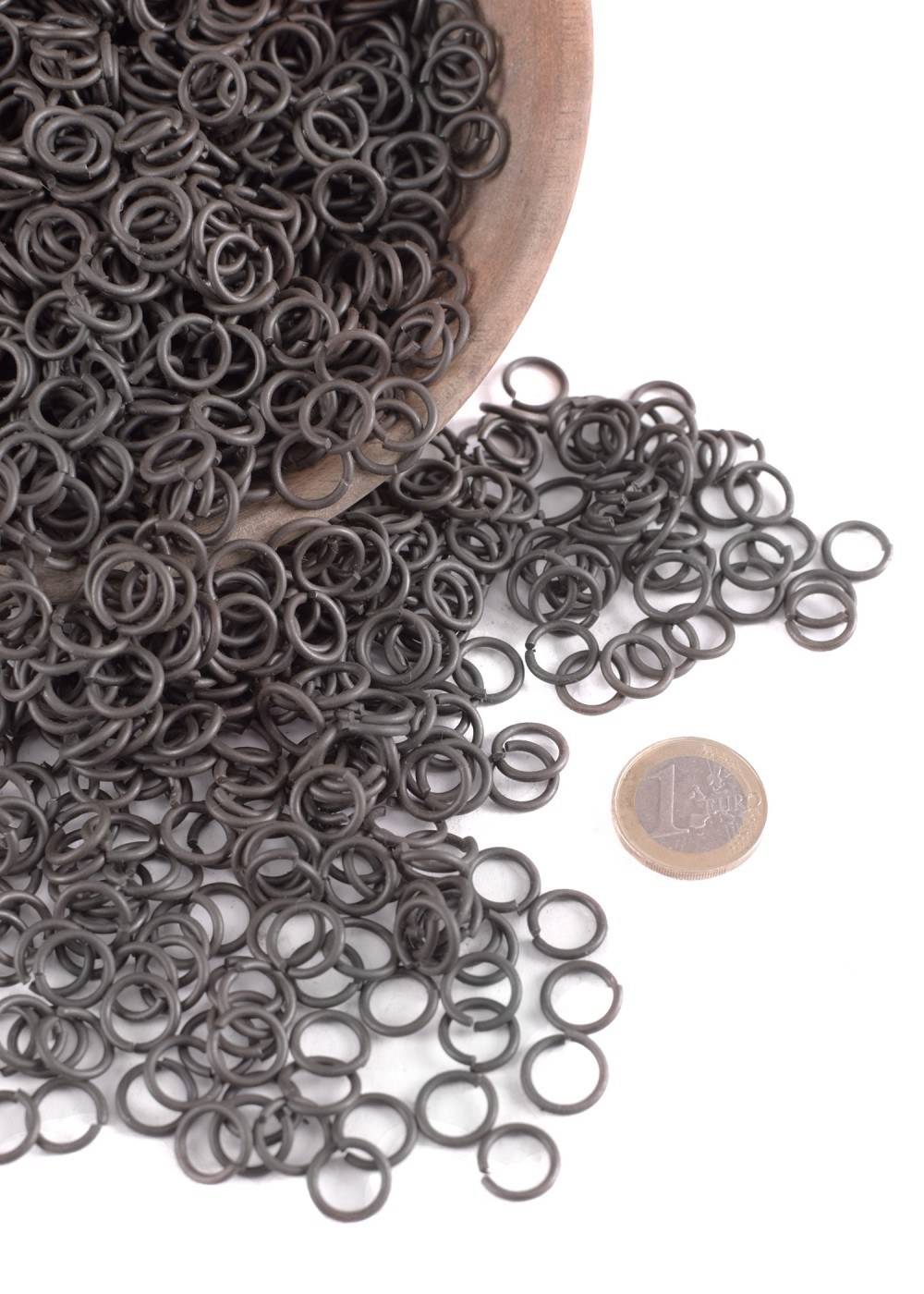 1 kg Maliën Ronde Ring Gezwart 1.6 mm dik