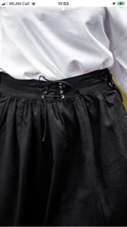 ​​Middeleeuwse Dames Rok in Zwart