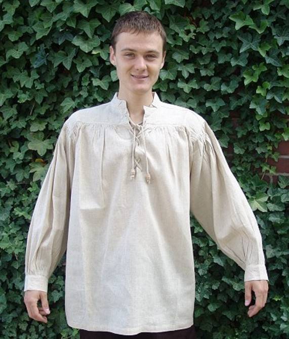 Middeleeuwse Blouse in Natuurkleur
