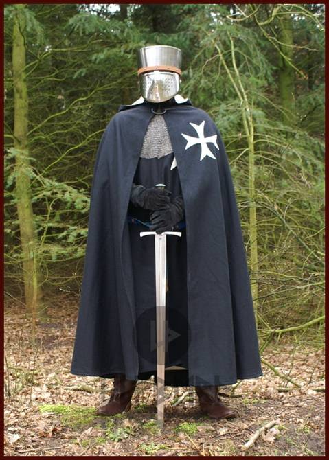 Hospitaler Cape/Mantel Wol, Johanniter, 143 cm