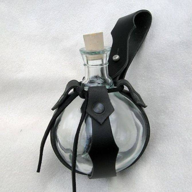 Alchemisten - Heksen Bolflesje, 0.2 liter met Houder