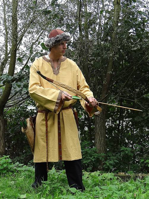 Middeleeuws - Viking Tuniek in Honingbruin
