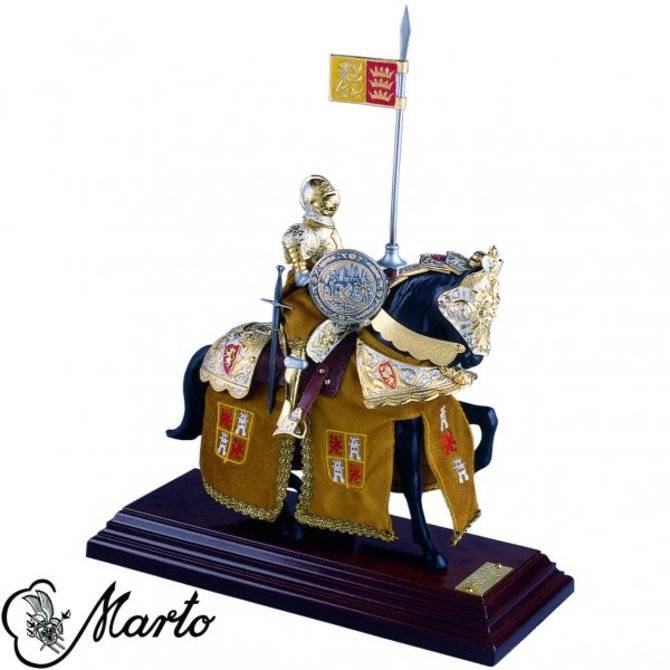 Karel de V Koning van Spanje Ridder te Paard