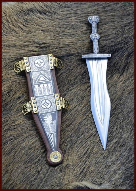 Pugio Vindonissa met Zilver Versieringen (deco)