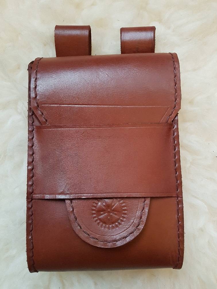 Mittelalter Leder Tasche Braun
