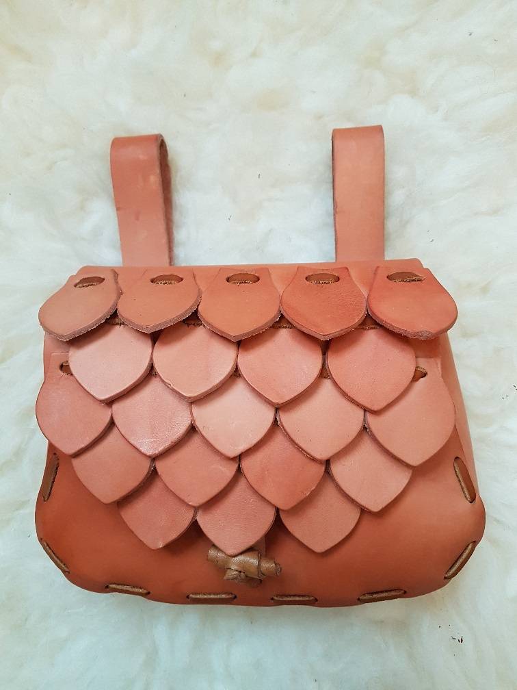 Mittelalter Gürteltasche in Natur