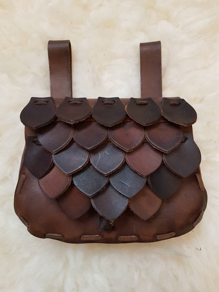 Mittelalter Gurteltasche in Braun