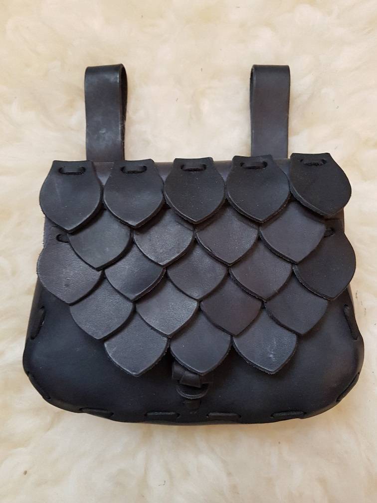 Mittelalter Gürteltasche in Schwartz