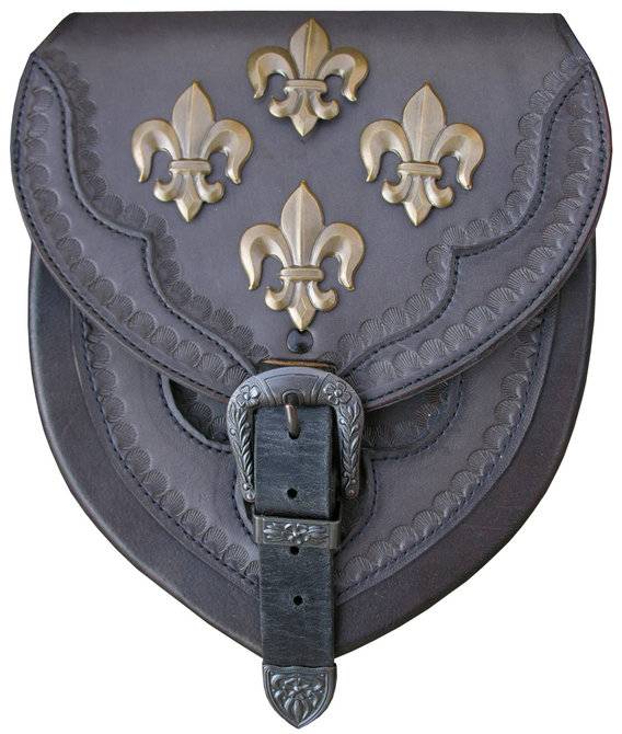 Middeleeuwse Tas met Franse Lelies (UITVERKOOP)