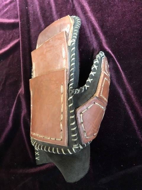 Viking Lederen Gevechtshandschoen Links (UITVERKOOP)