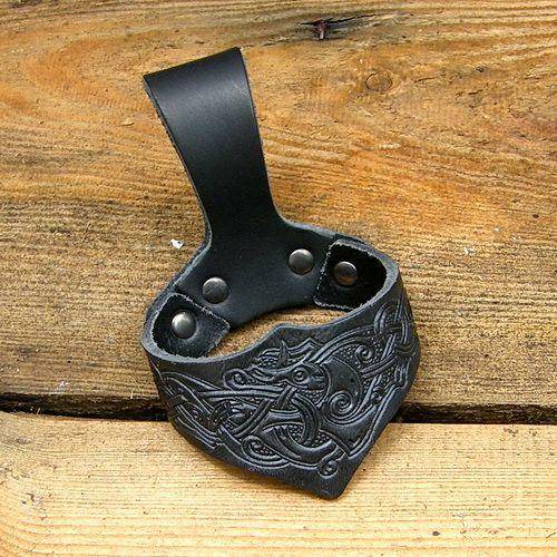 Viking Drinkhoornhouder Groot in Zwart