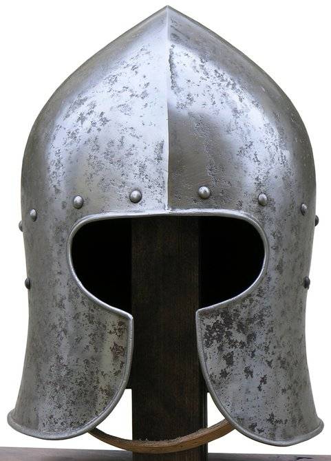 Italiaanse Barbuta Helm 15e eeuws met patina (UITVERKOOP)