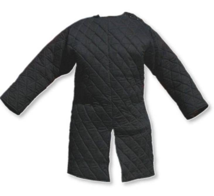 Gambeson - Aketon Lang Model in Zwart Maat XXXL (UITVERKOOP)