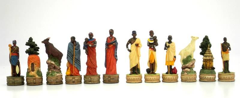 Masai Stam Schaakstukken 8 cm