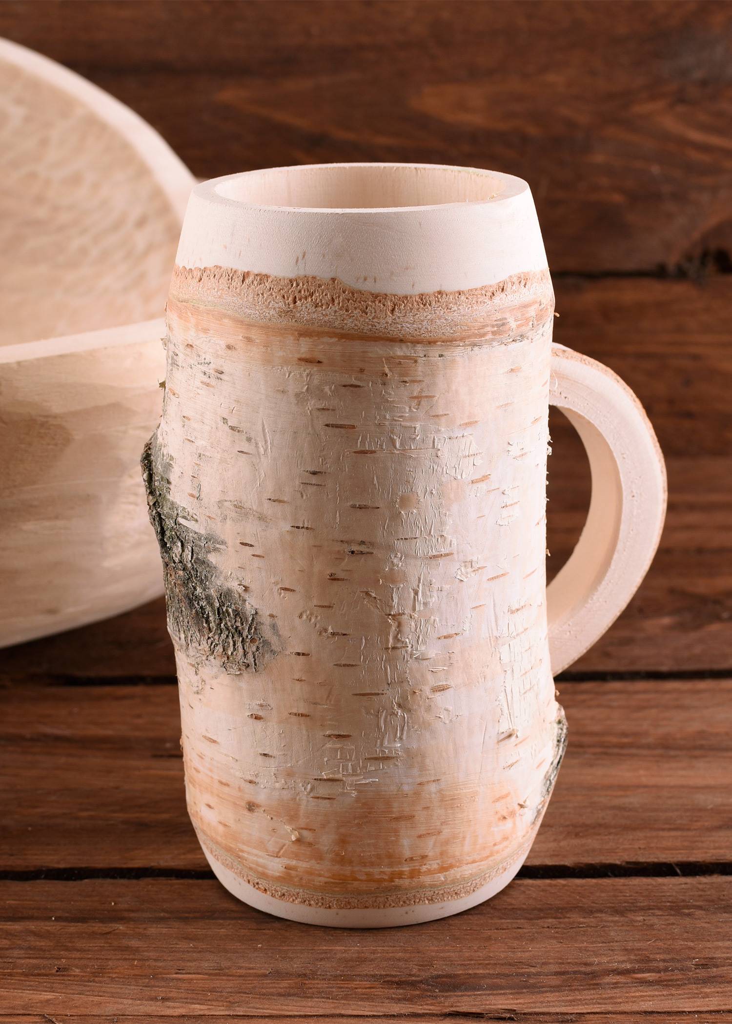 Berkenhout Drinkmok of Drinkbeker