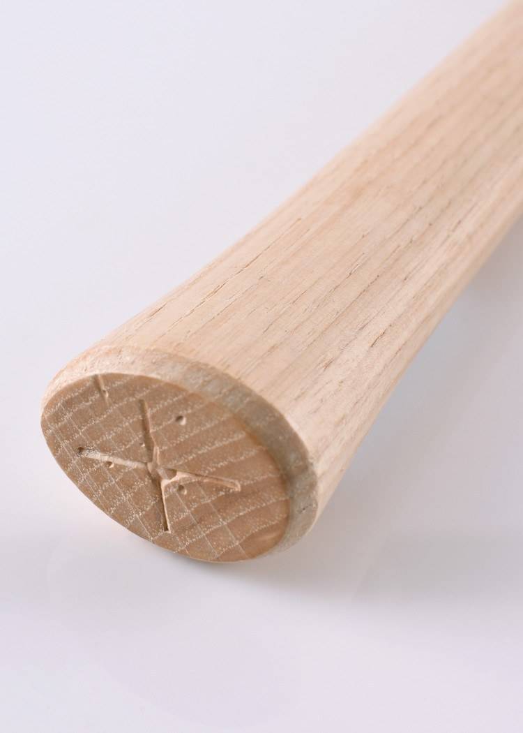 ​Bijlkop steel van Hickory Hout, ca. 56 cm​