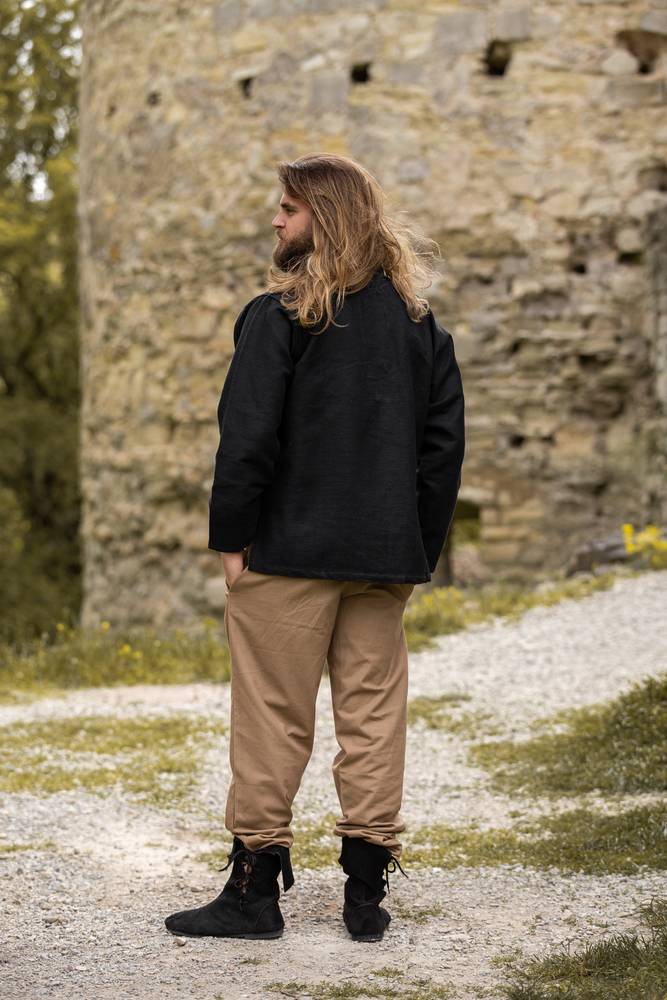 Middeleeuwse Blouse in Zwart