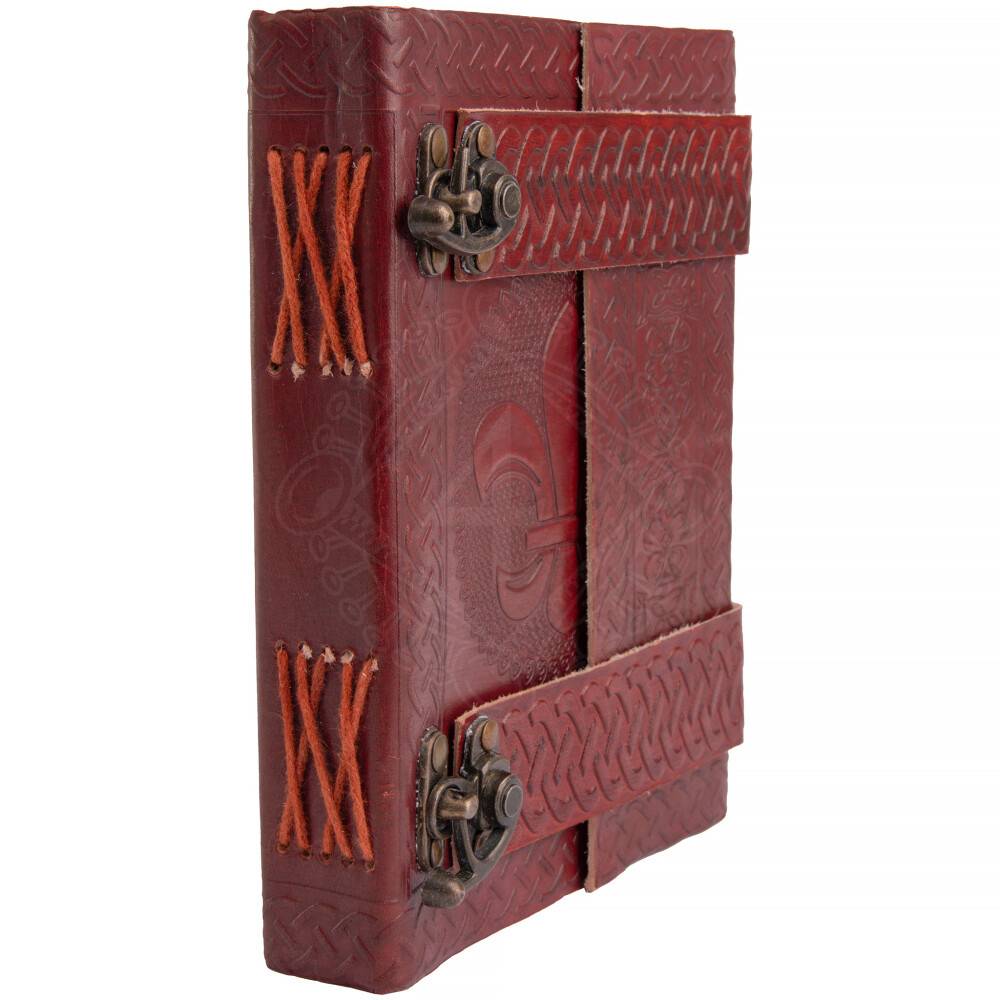 Mittelalter Tagebuch, Journal mit Fleur-de-Lis-Prägung