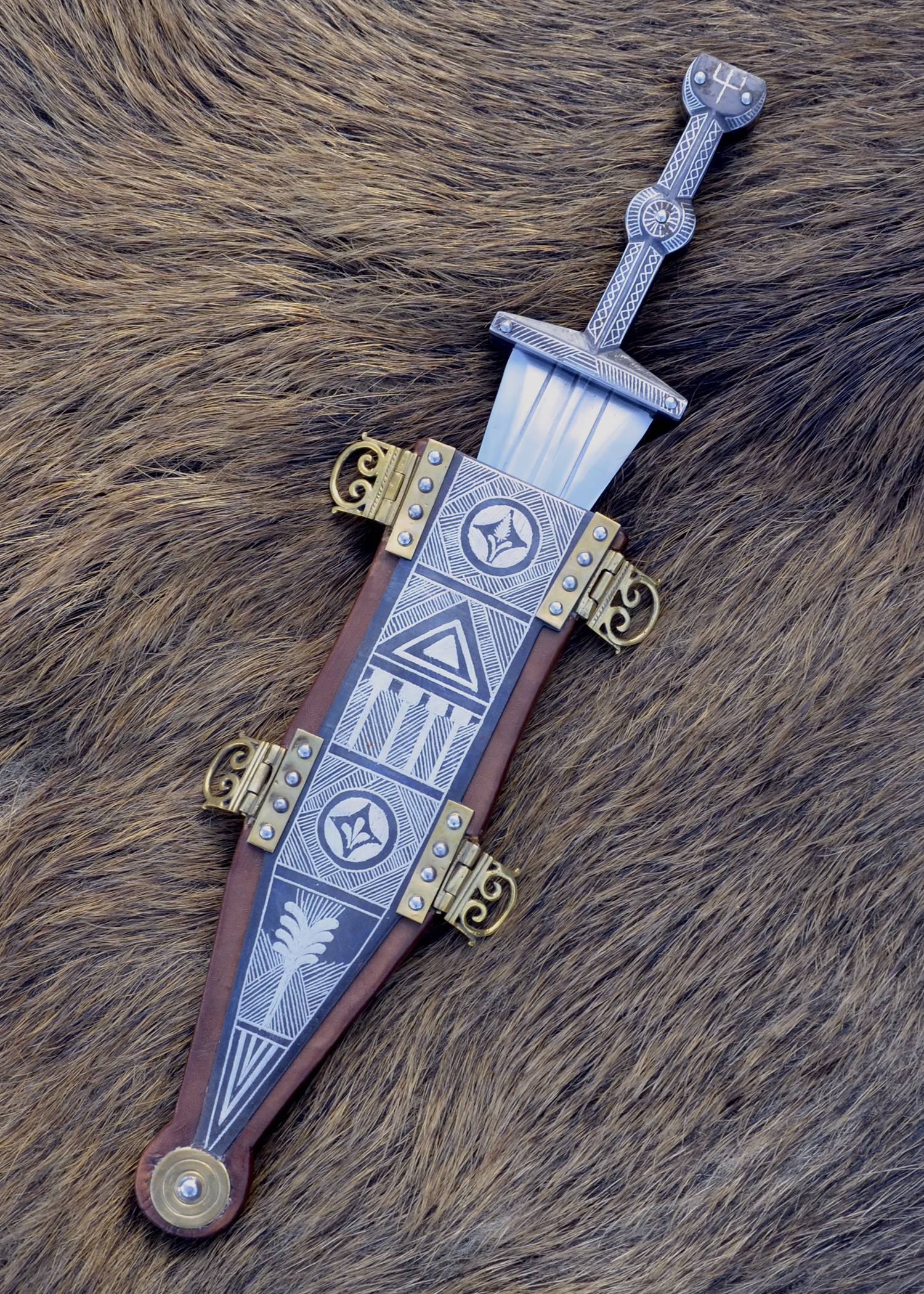 Pugio Vindonissa met Zilver Versieringen (deco)