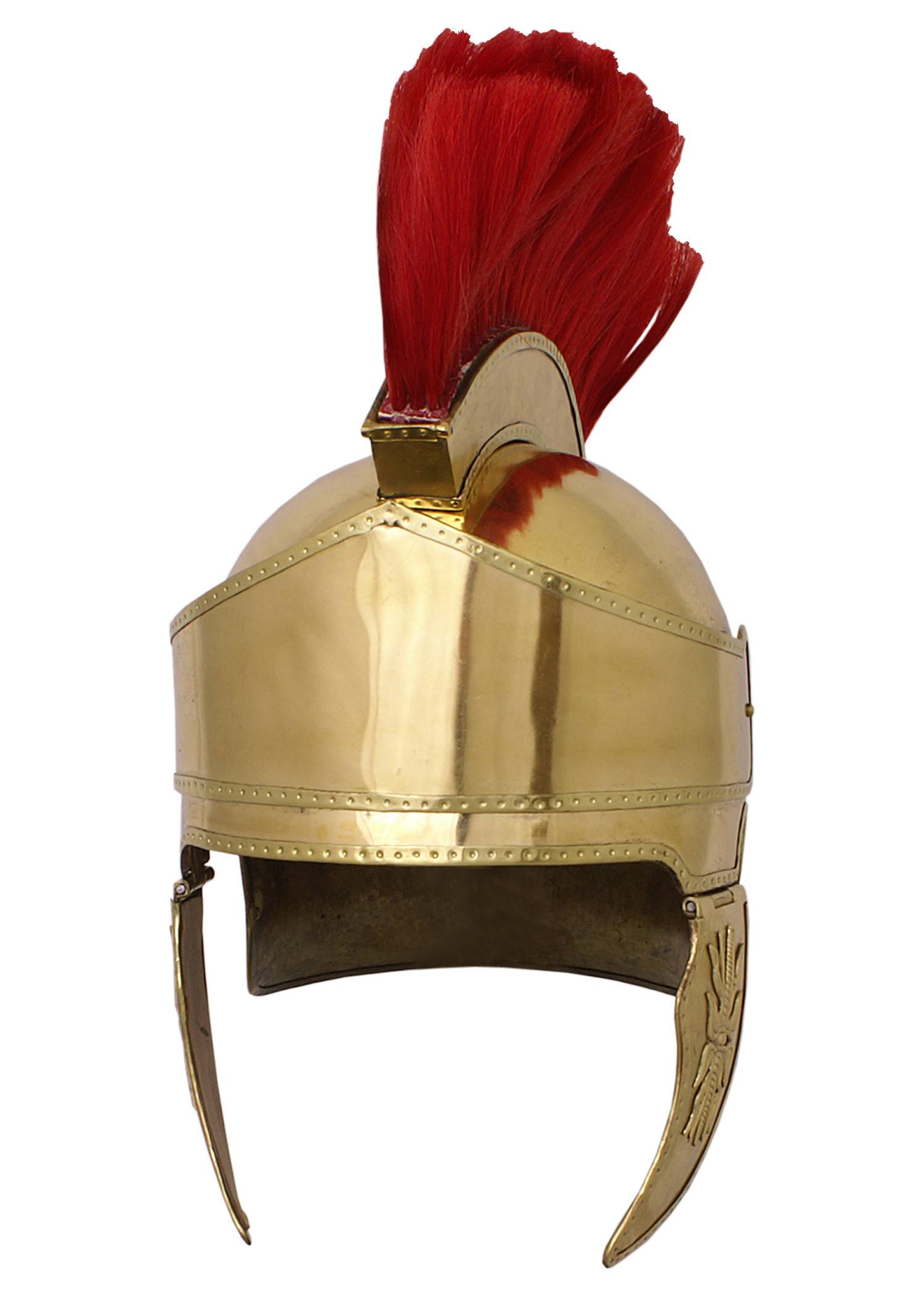 Attischer Helm aus Messing mit Haarbusch, ca. 300 v. Chr.