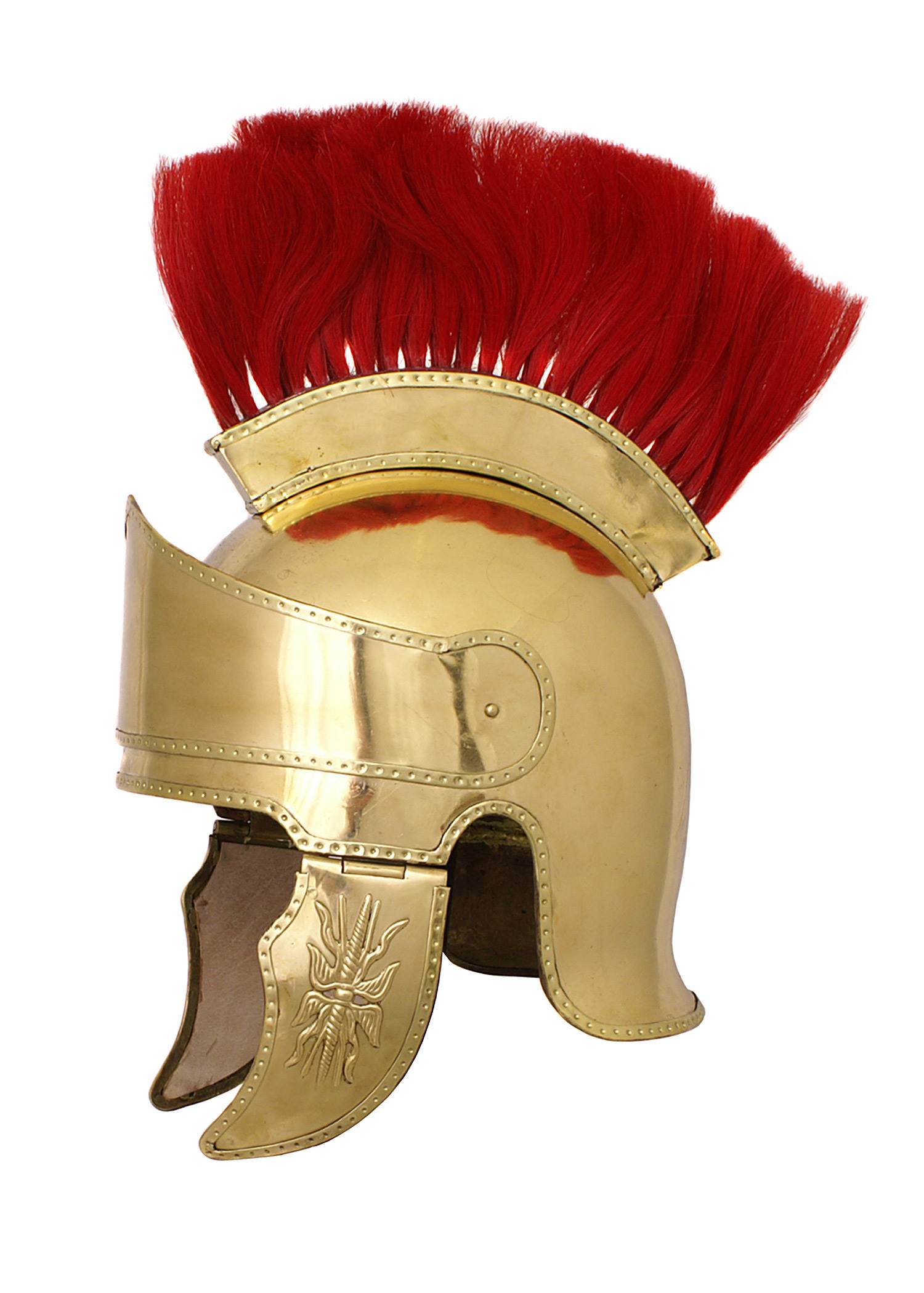 Attischer Helm aus Messing mit Haarbusch, ca. 300 v. Chr.