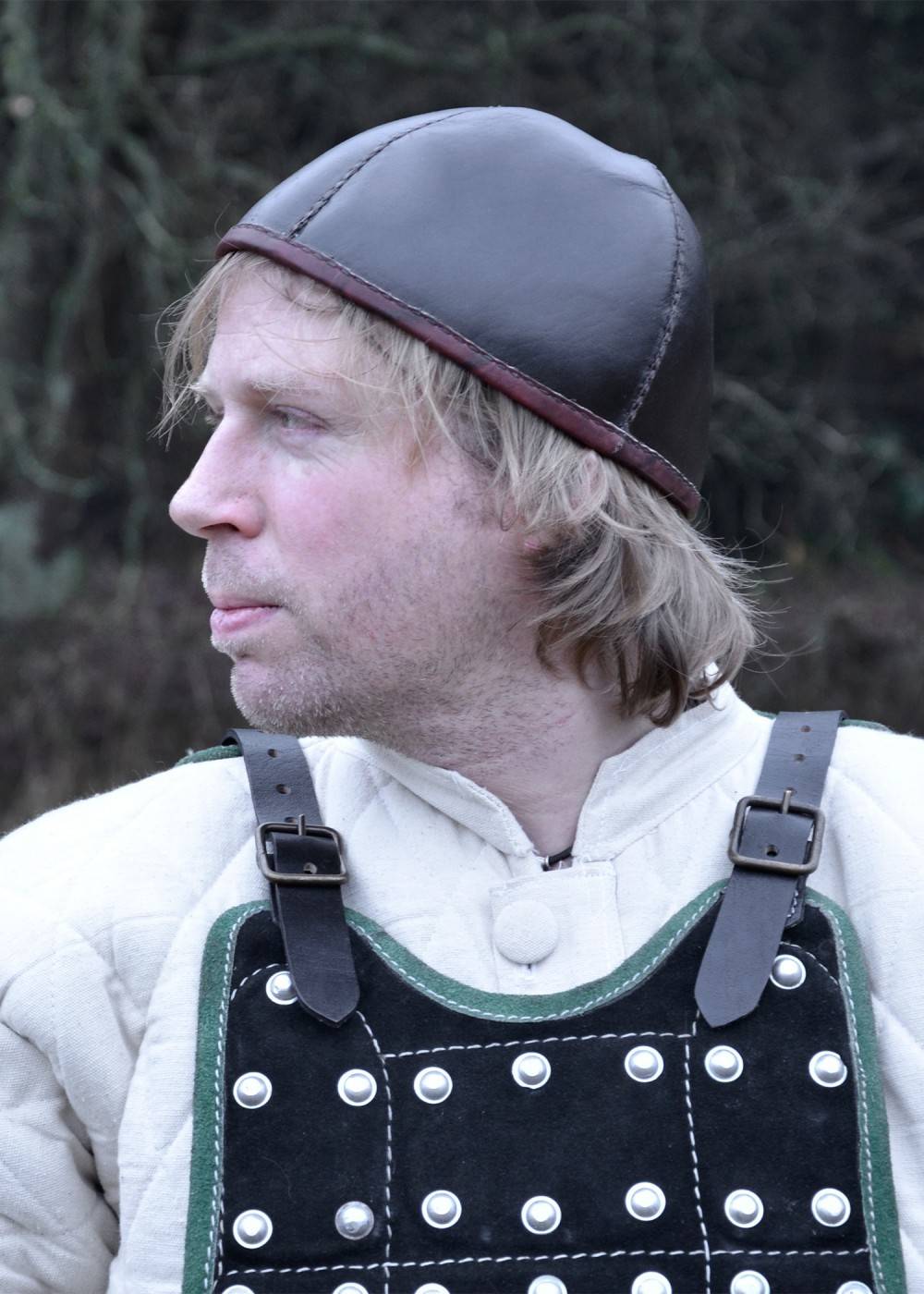 Middeleeuwse Lederen Kap
