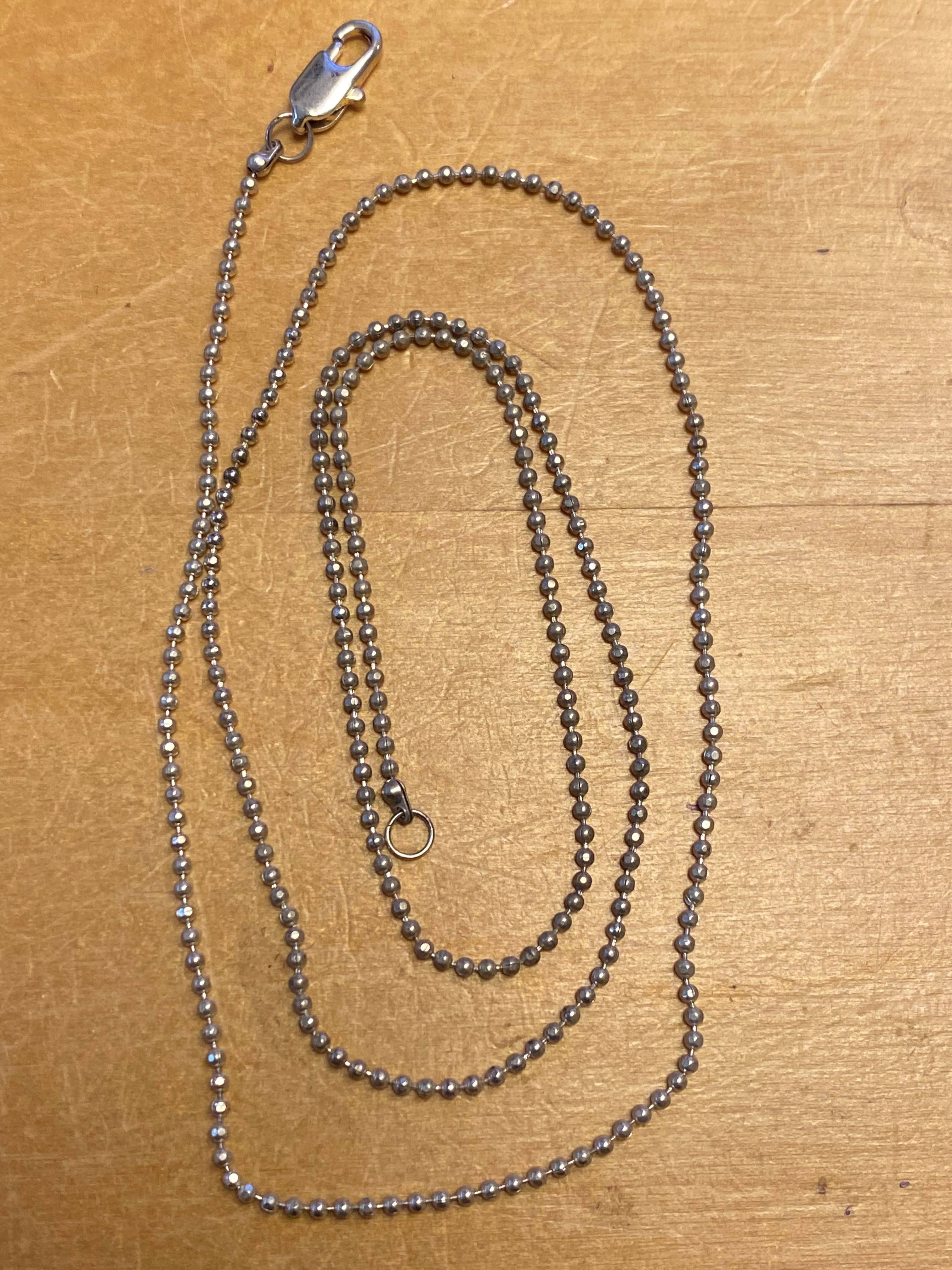 Wikinger kette, 58 cm silber, nikkelvrei (weg ist weg)