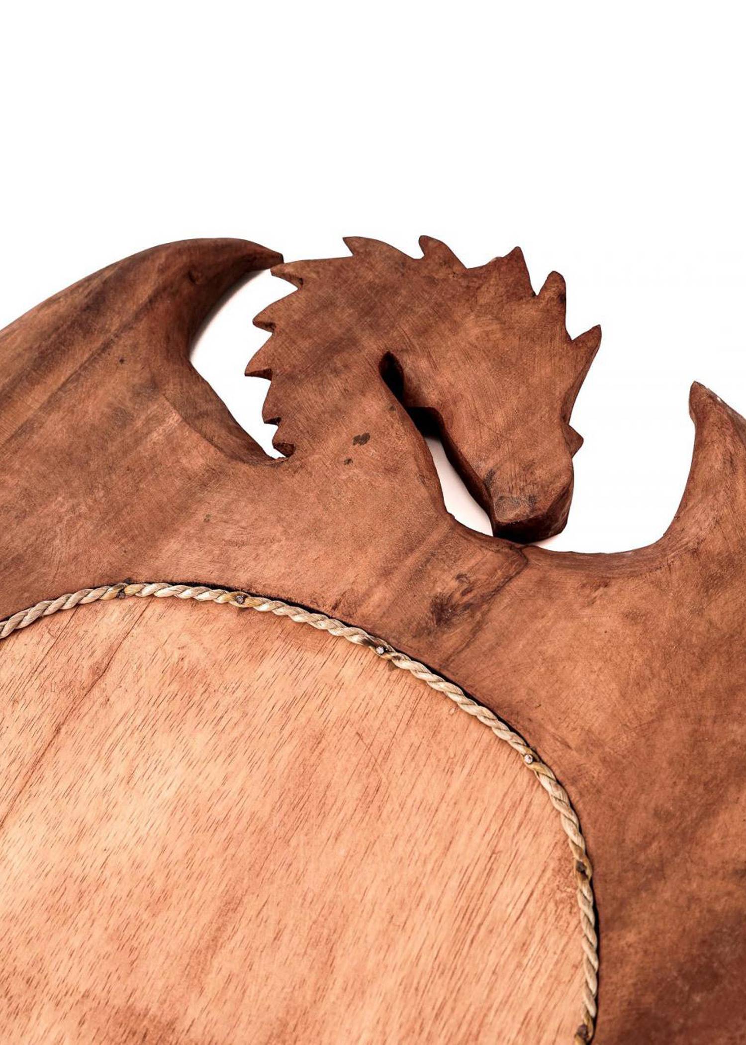 Drachenspiegel aus Holz