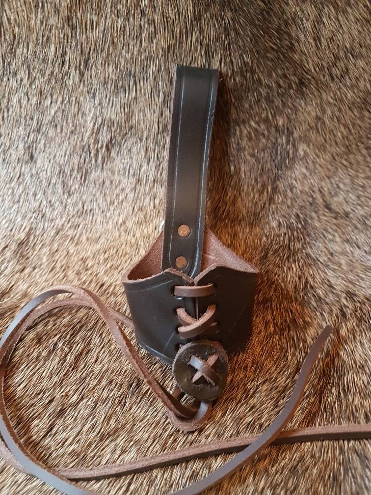 Drinkhoornhouder Klein in Bruin