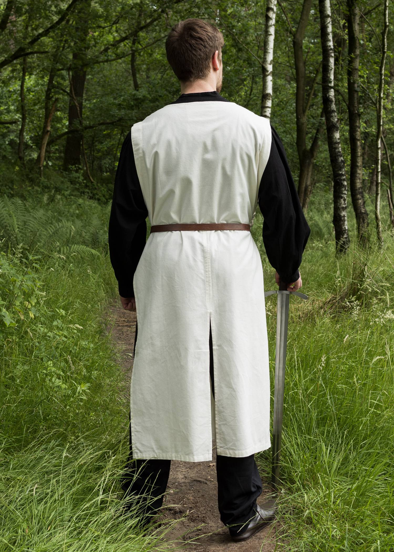Middeleeuws Wapenkleed, Teutoonse Ridder, naturel/zwart