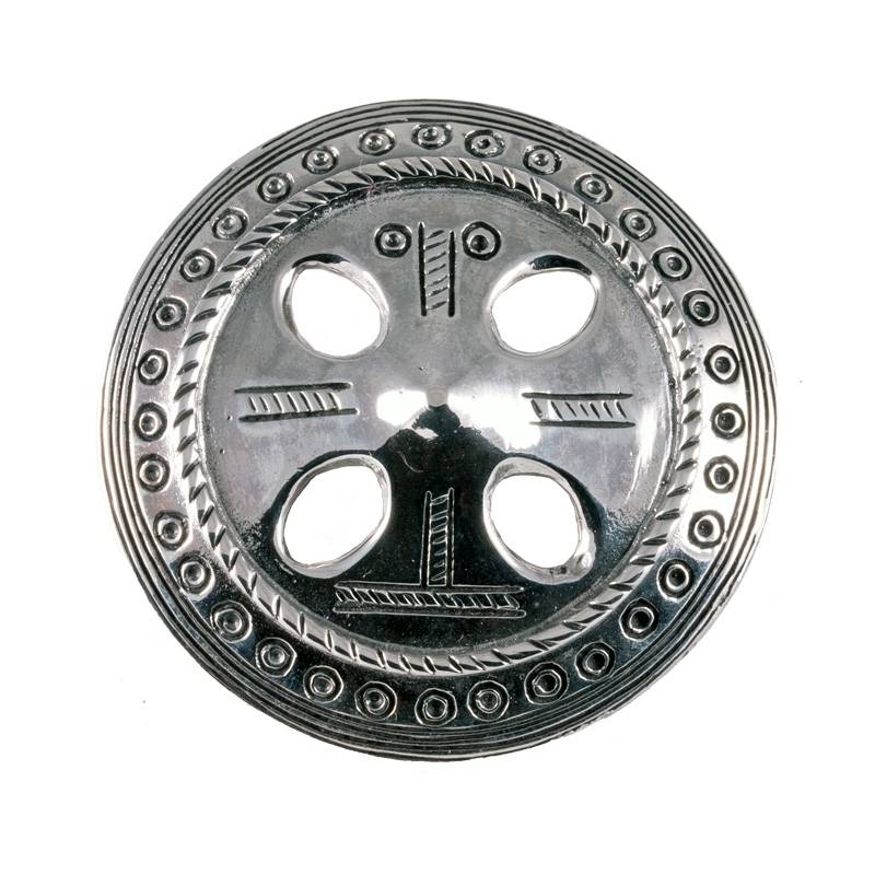 Viking Rond Fibula in Zilver (925er)
