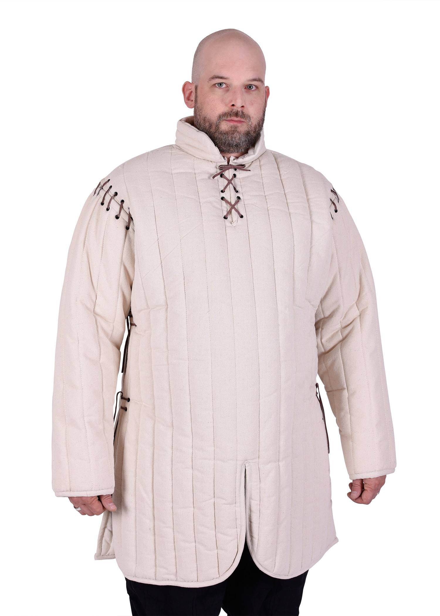 Gambeson - Aketon in Natuurkleur met Afneembare Armen