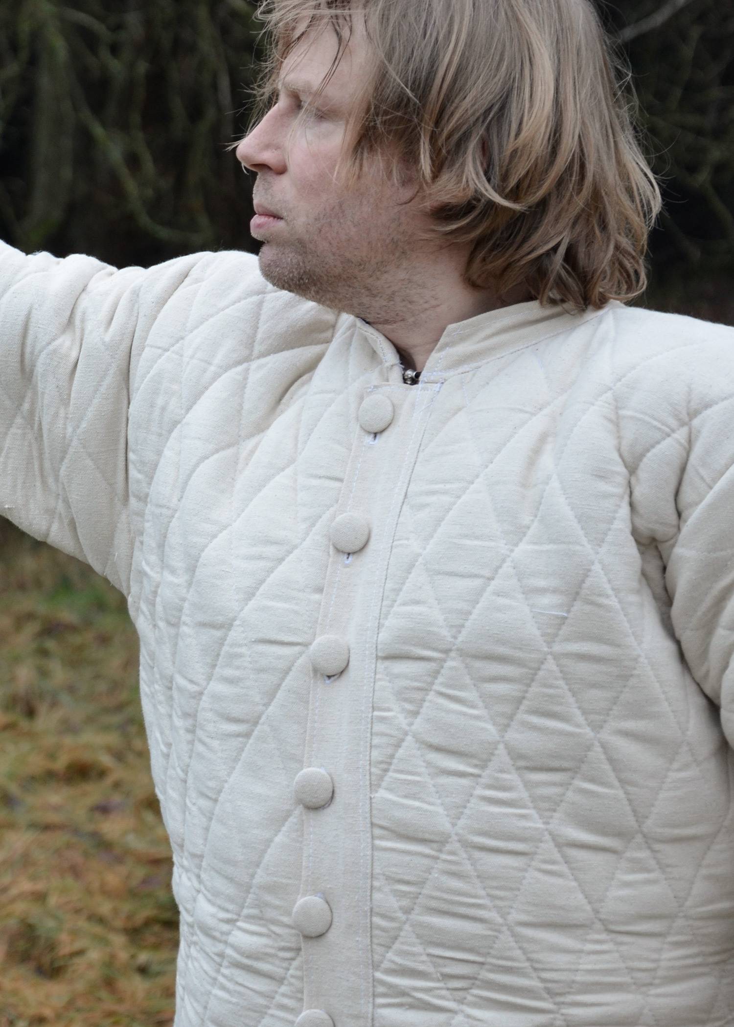 Gambeson - Aketon, Natuurkleur, laat Middeleeuws