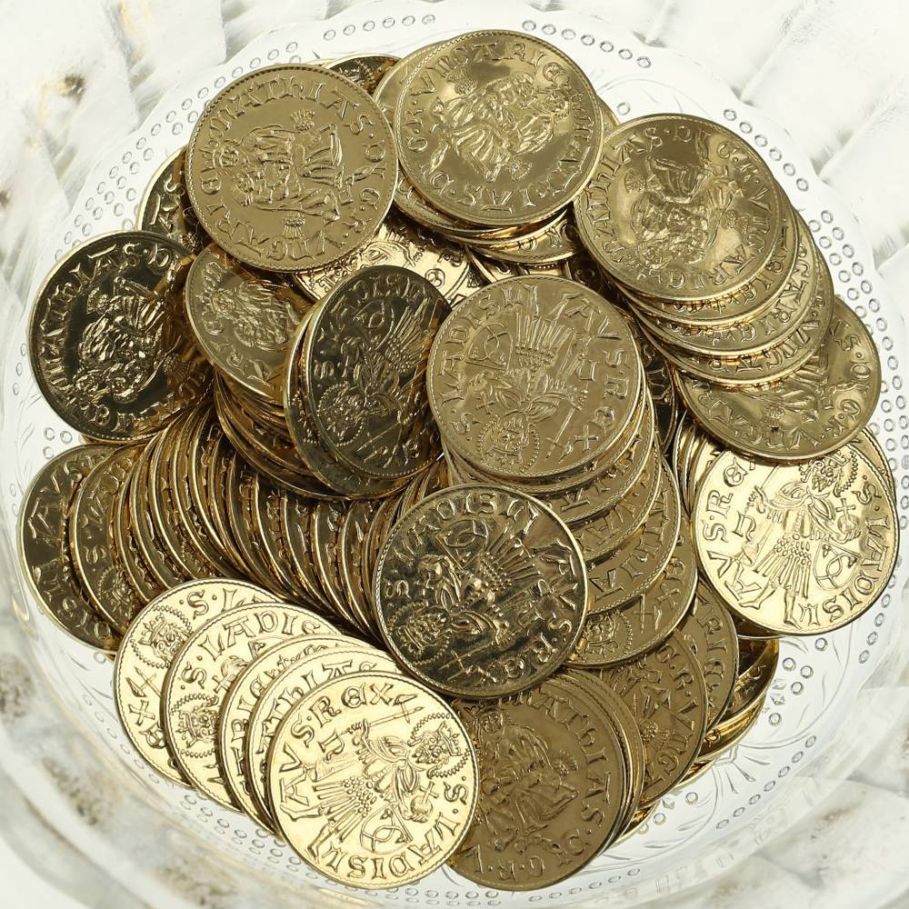 Gouden dukaat van Matthias Corvinus, replica van een Hongaarse munt