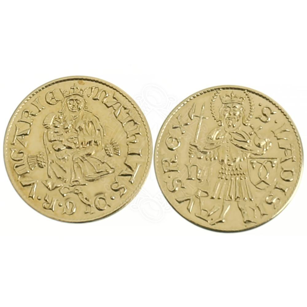 Gouden dukaat van Matthias Corvinus, replica van een Hongaarse munt
