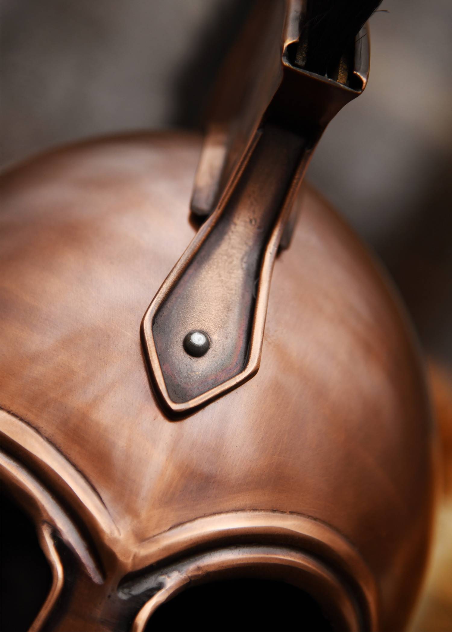 Griechischer Helm aus Troja mit Helmbusch