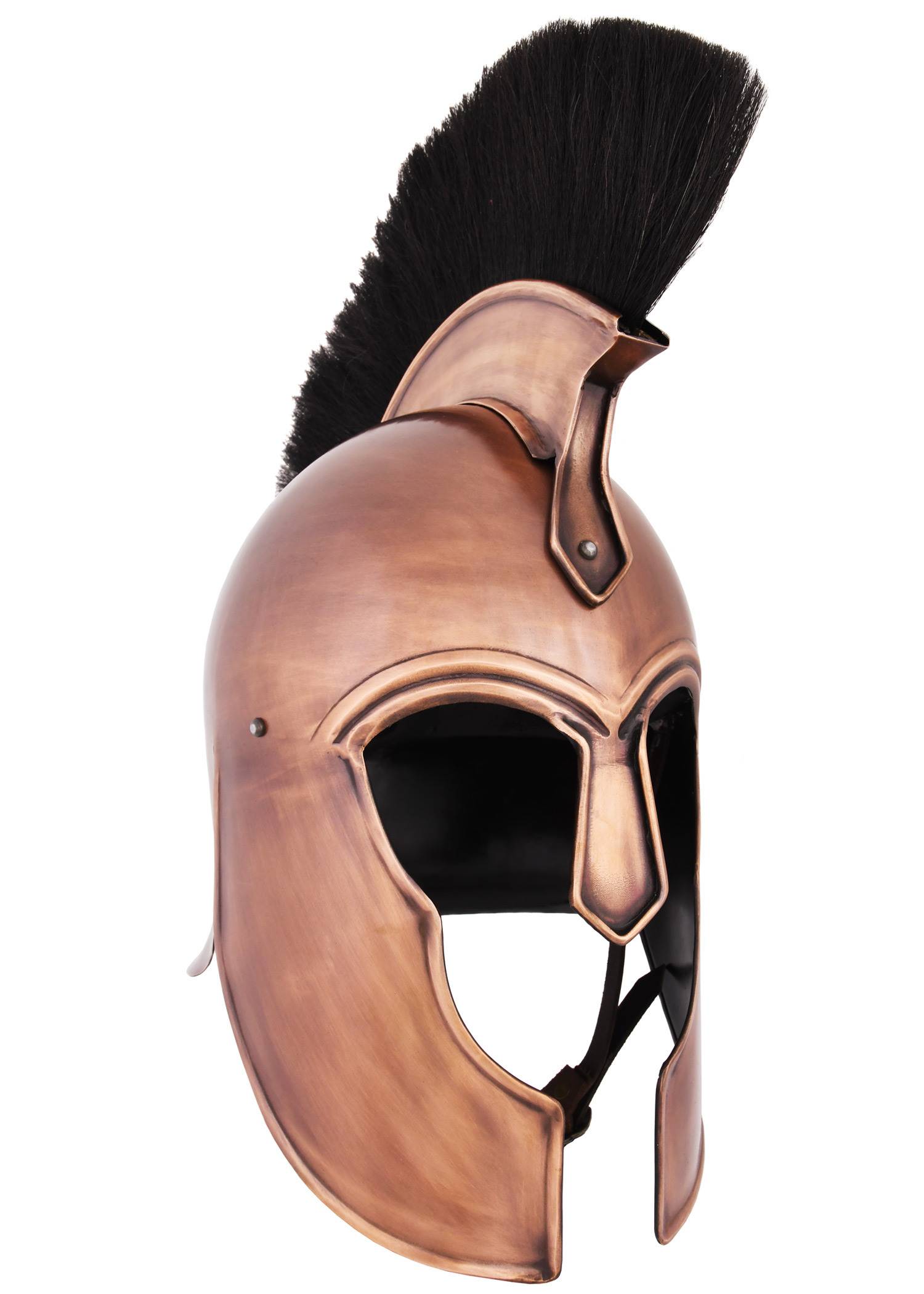 Griechischer Helm aus Troja mit Helmbusch
