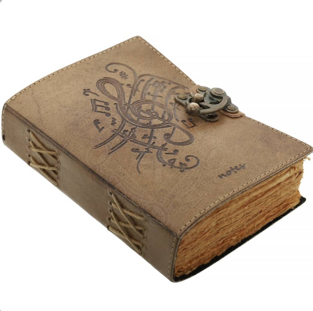 ​Handgefertigtes Leder Bound Notizbuch für Musiker