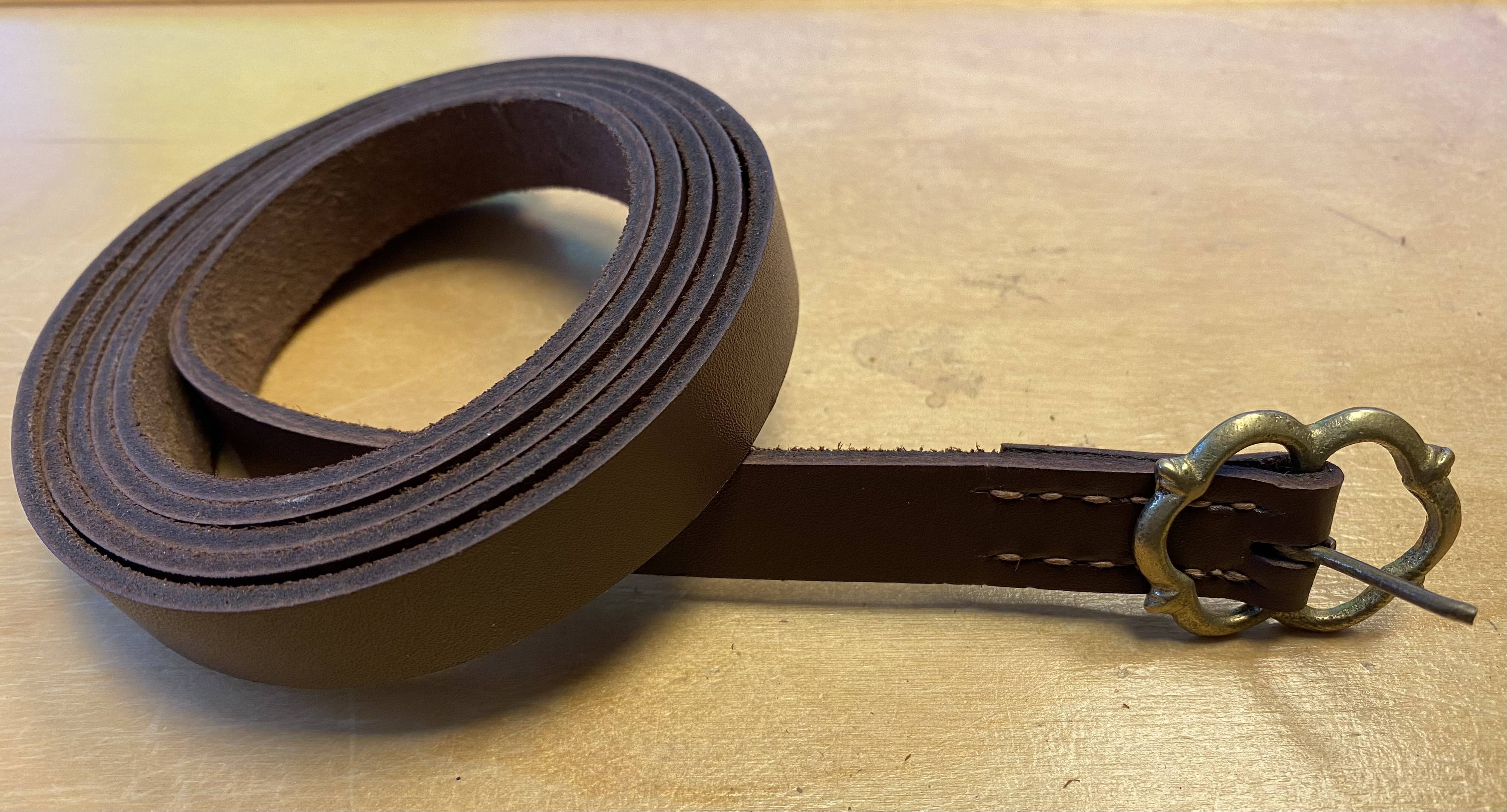Middeleeuwse Lederen Riem, Bruin