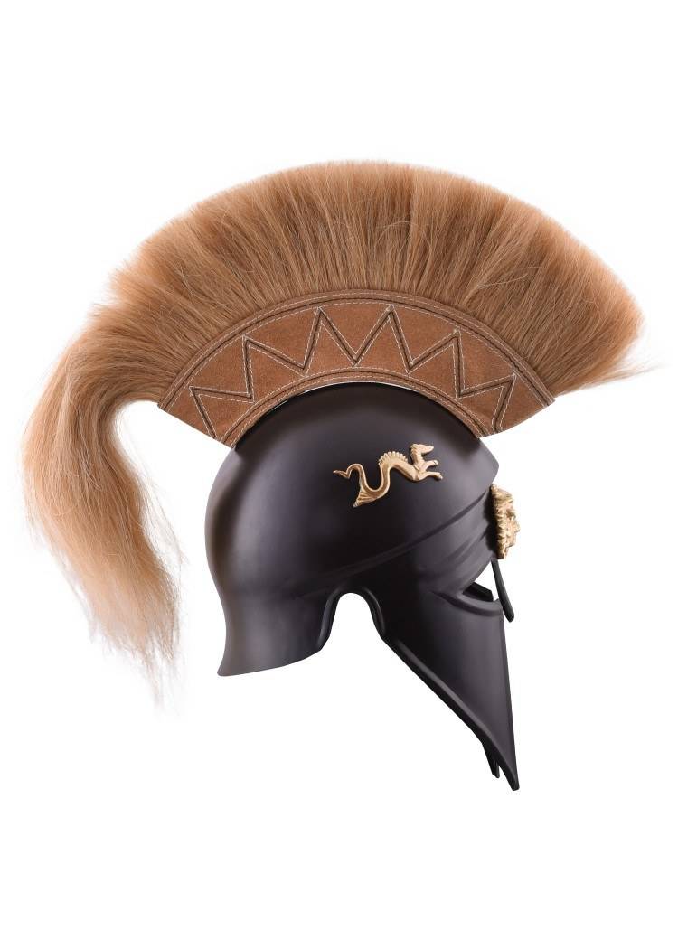 Korintische helm met Helmkam