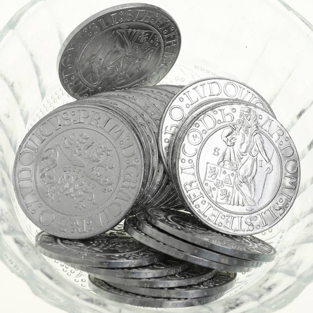 Joachimstaler (Schlick Thaler), de replica van de munt die de wereld de dollar gaf