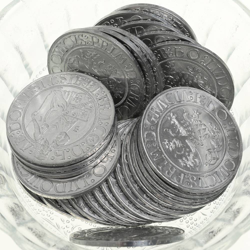 Joachimstaler (Schlick Thaler), de replica van de munt die de wereld de dollar gaf