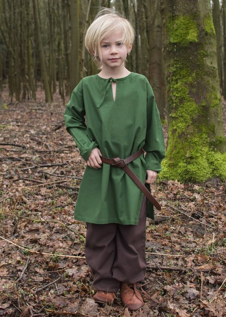 Kinder Tunika in Groen met lange mouw