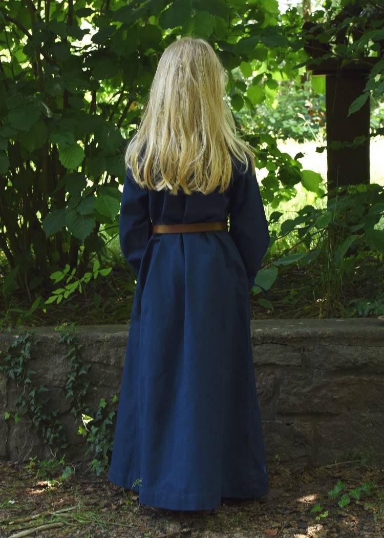 Viking - Middeleeuwse Kinderjurk in Blauw