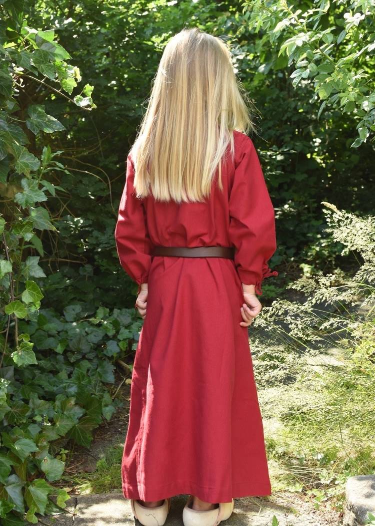Viking - Middeleeuwse Kinderjurk in Rood