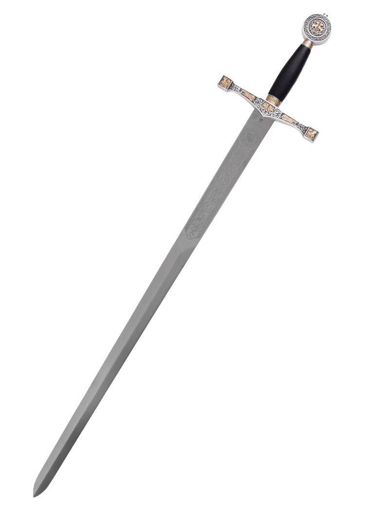 Zwaard Excalibur van King Arthur met gouden decoratie