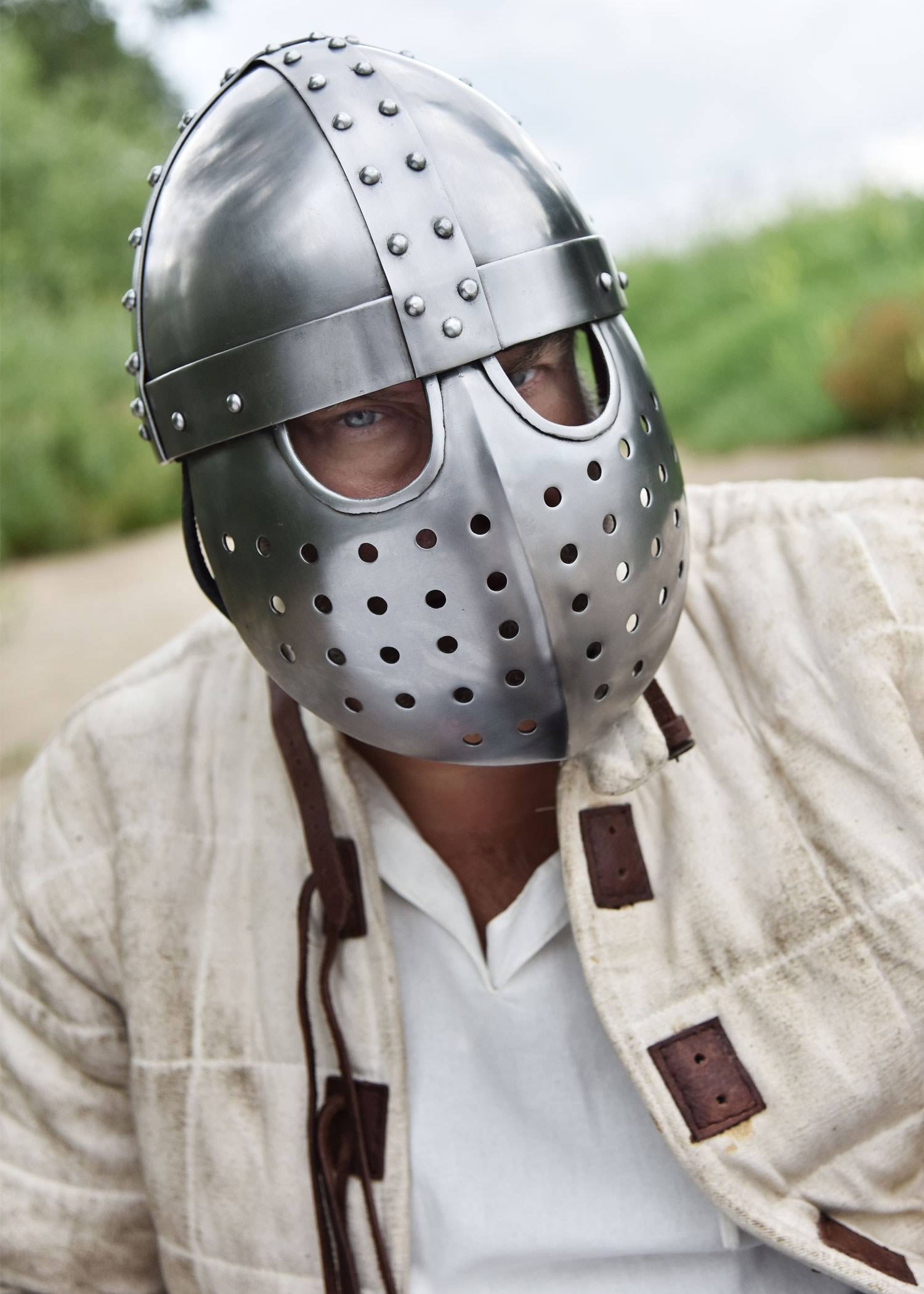 Kreuzfahrer Spangenhelm 12Jh. in S,M en L