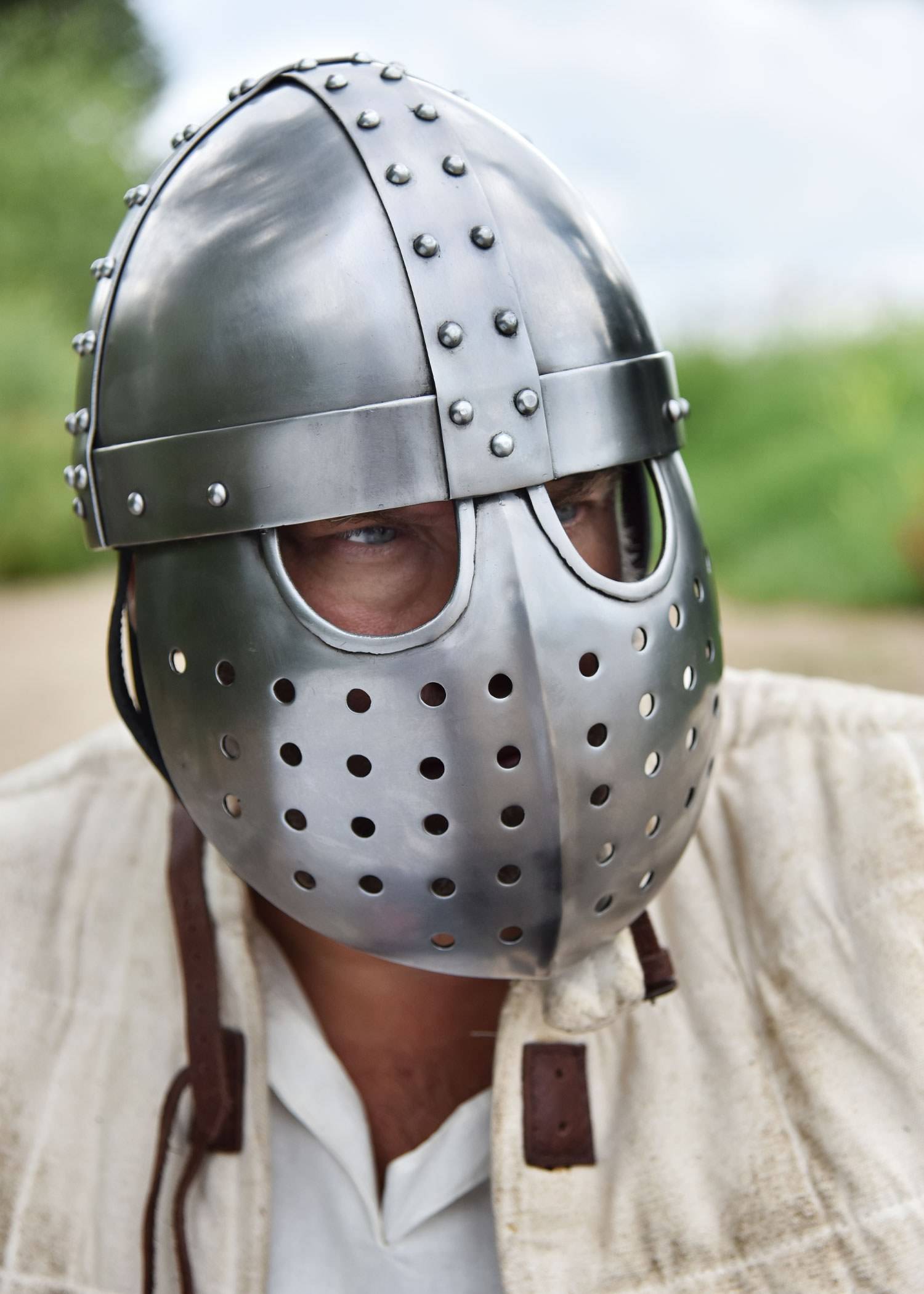 Kreuzfahrer Spangenhelm 12Jh. in S,M en L