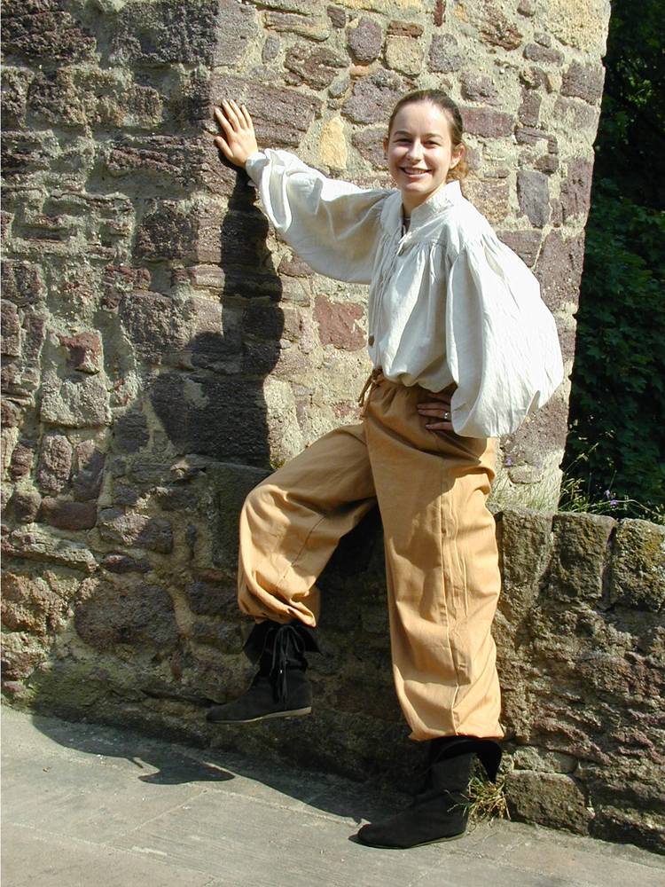 Middeleeuwse Blouse in Natuurkleur