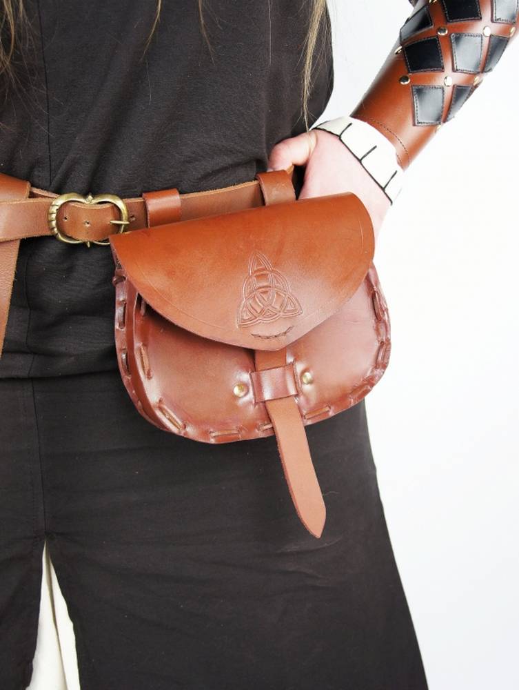 Keltischer Ledertasche in Braun